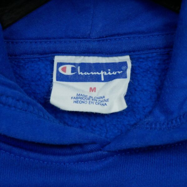 Sweat a capuche enfant manches longues bleu Champion Motif brode Col Rond QWE3850