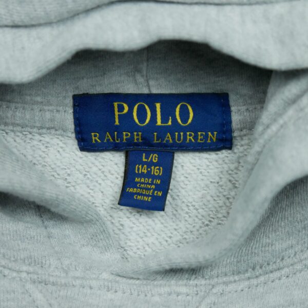 Sweat a capuche enfant manches longues gris Polo Ralph Lauren Col Montant QWE0443