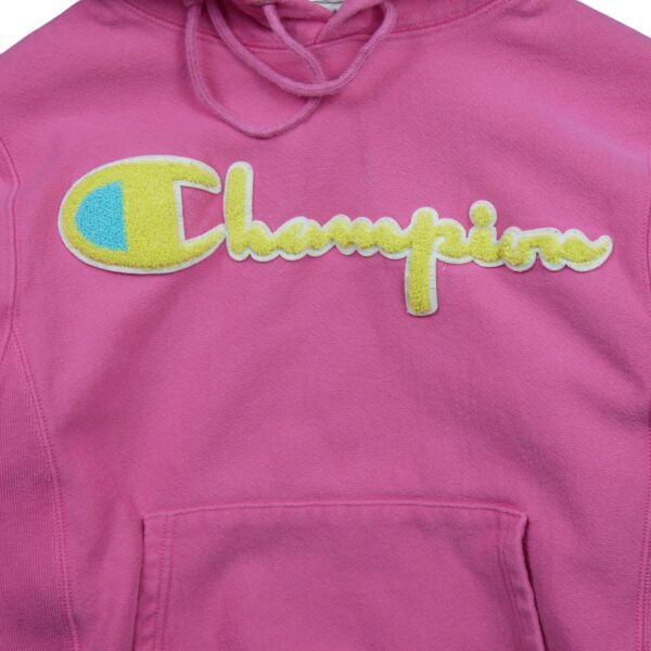 Sweat a capuche femme manches longues rose Champion Motif brode Col Rond QWE0612