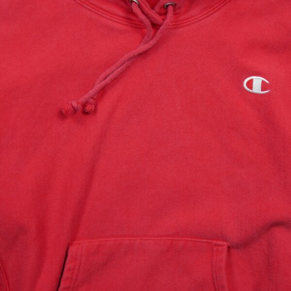 Sweat a capuche femme manches longues rouge Champion Col Montant QWE1094