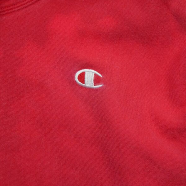 Sweat a capuche femme manches longues rouge Champion Col Montant QWE1094