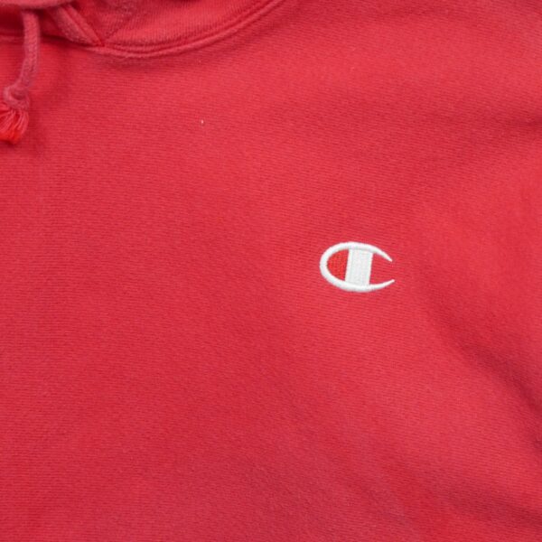 Sweat a capuche femme manches longues rouge Champion Col Rond QWE1021