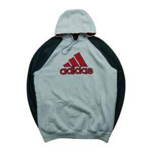 Sweat a capuche homme manches longues gris Adidas Motif brode Col Rond QWE2017