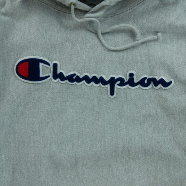 Sweat a capuche homme manches longues gris Champion Col Rond QWE1642