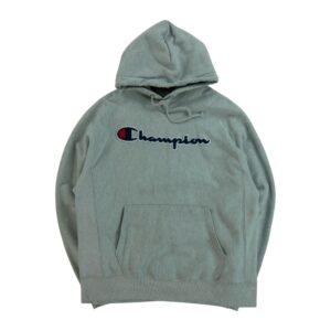 Sweat a capuche homme manches longues gris Champion Col Rond QWE1642