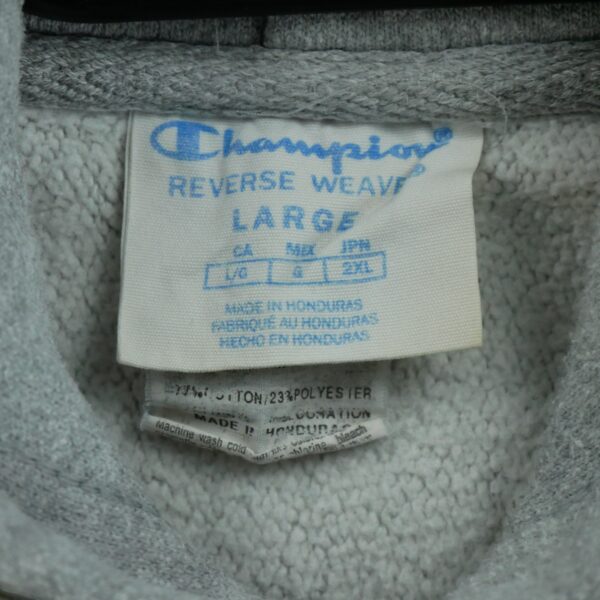 Sweat a capuche homme manches longues gris Champion Col Rond QWE1642