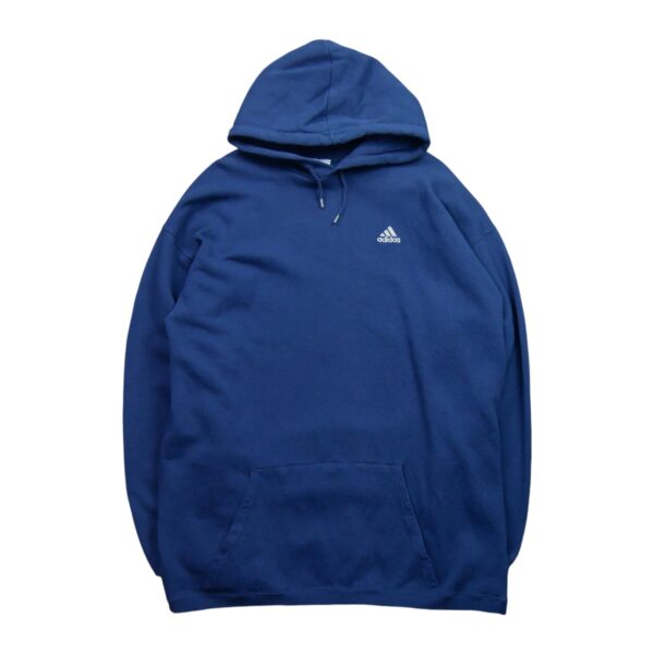 Sweat a capuche homme manches longues marine Adidas Col Rond QWE0337