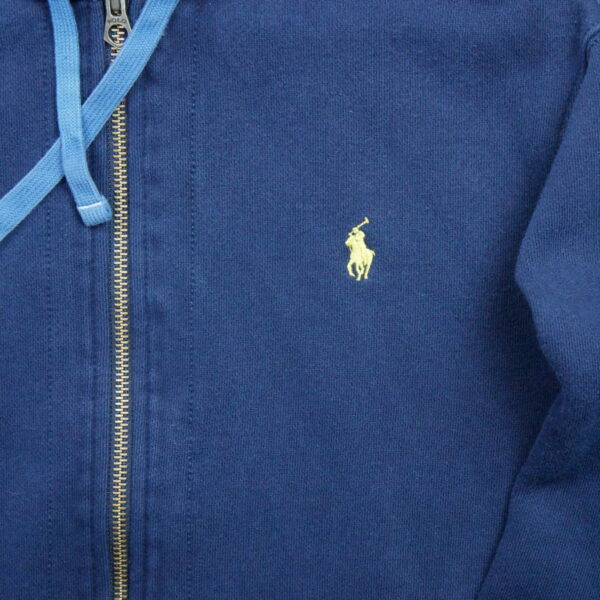 Sweat a capuche homme manches longues marine Polo Ralph Lauren Col Rond QWE0340