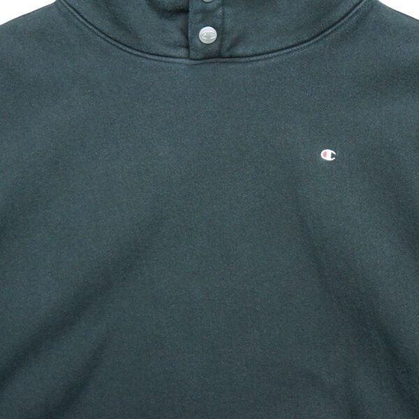 Sweat a capuche homme manches longues noir Champion Col Montant QWE0343