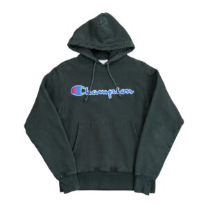 Sweat a capuche homme manches longues noir Champion Col Rond QWE0385