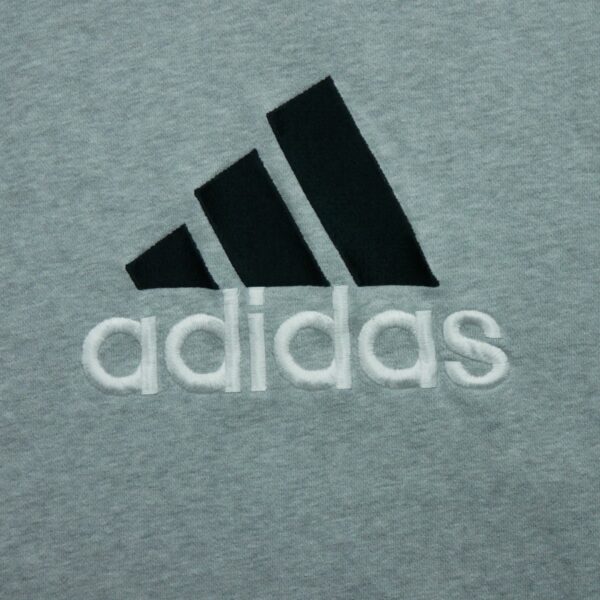 Sweat a capuche homme sans manches gris Adidas Col Rond QWE0137