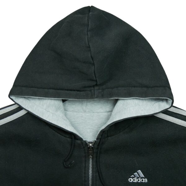 Sweat a capuche homme sans manches gris Adidas Col Rond QWE0137