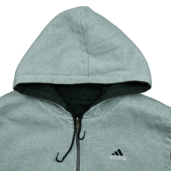 Sweat a capuche homme sans manches gris Adidas Col Rond QWE0137