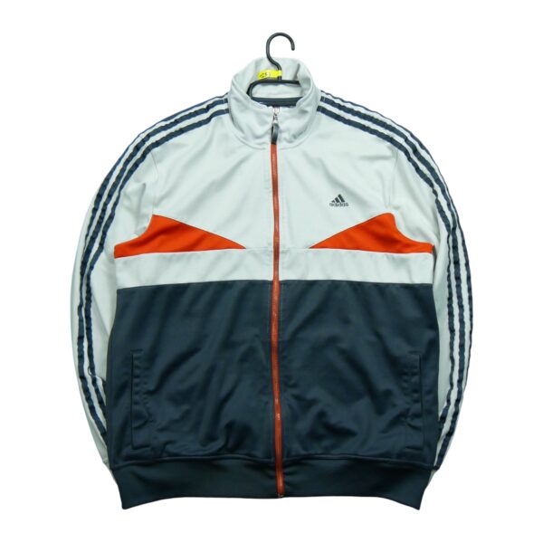 Veste de survetements homme manches longues beige Adidas Col Montant QWE1253