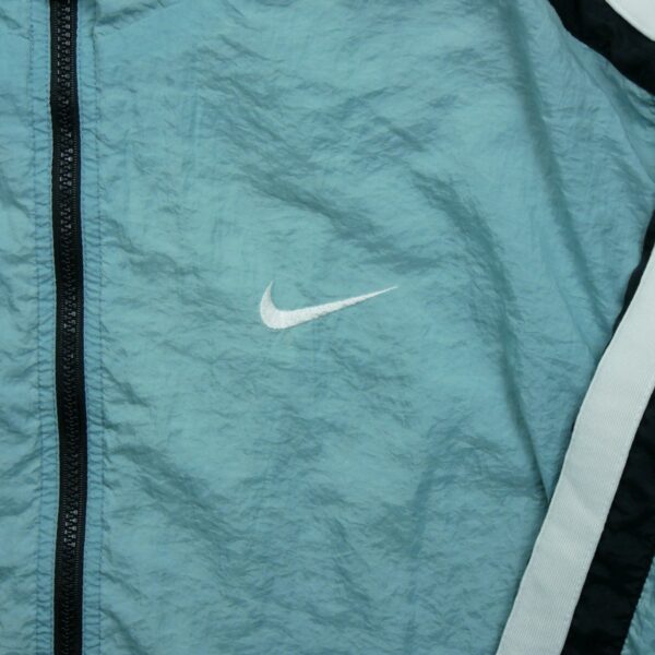 Veste de survetements homme manches longues bleu clair Nike Col Montant QWE2177