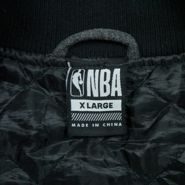 Veste en cuir homme manches longues gris NBA QWE1250