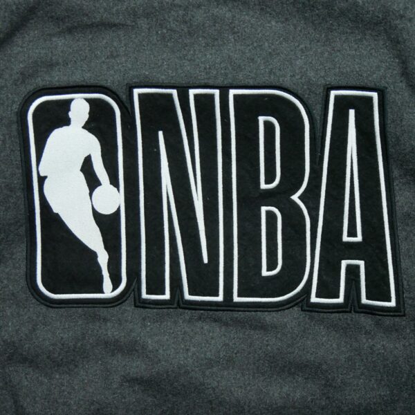 Veste en cuir homme manches longues gris NBA QWE1250