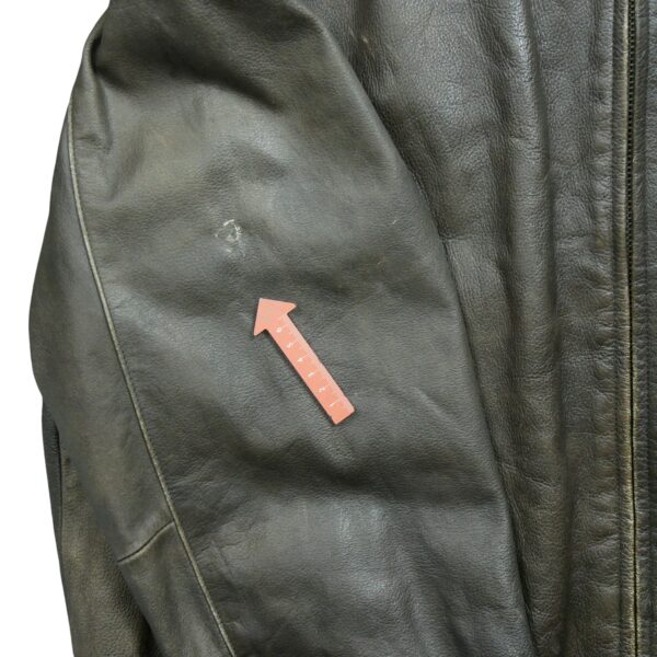 Veste en cuir homme manches longues marron Puma Motif brode Col Harrington Equipe Cleveland Browns QWE1182