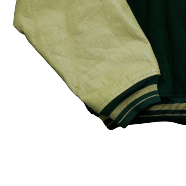 Veste en cuir homme manches longues vert NFL Team Apparel Col Rond Equipe Green Bay Packers QWE1198