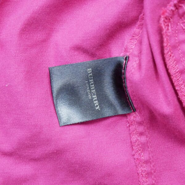 Veste en jean femme manches longues rose Burberry Col Rond QWE3126