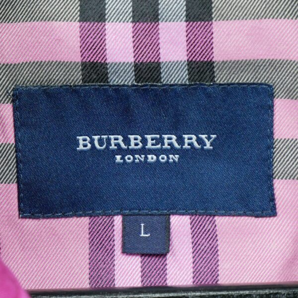 Veste en jean femme manches longues rose Burberry Col Rond QWE3126