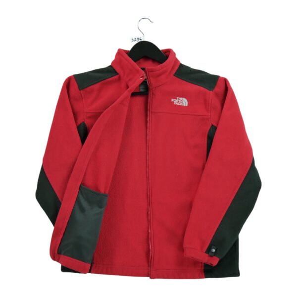 Veste polaires enfant manches longues rouge The North Face Col Montant QWE3296