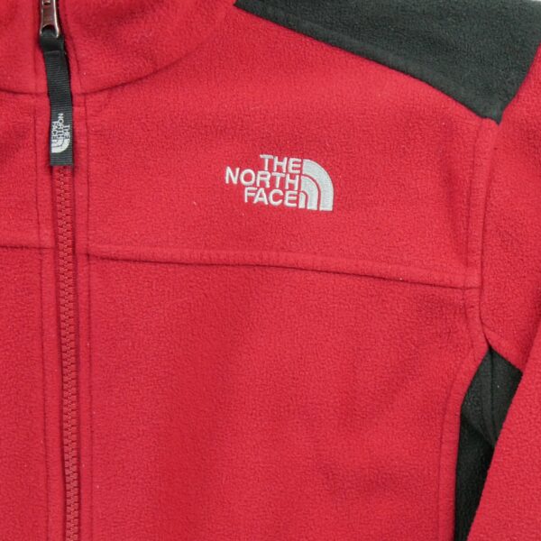 Veste polaires enfant manches longues rouge The North Face Col Montant QWE3296