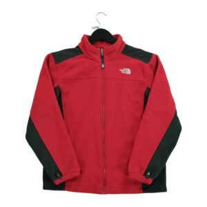 Veste polaires enfant manches longues rouge The North Face Col Montant QWE3296