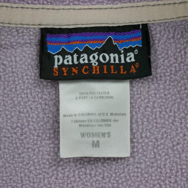 Veste polaires femme manches longues violet Patagonia Col Montant QWE1091