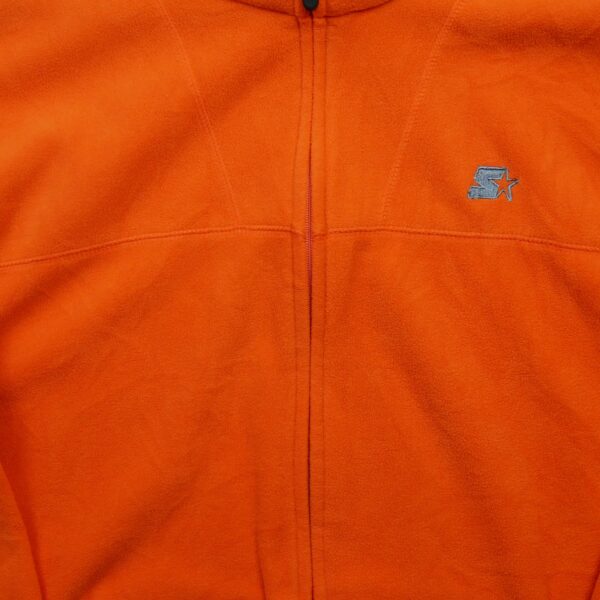 Veste polaires homme manches longues orange Starter Col Montant QWE3350