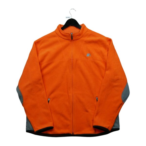 Veste polaires homme manches longues orange Starter Col Montant QWE3350