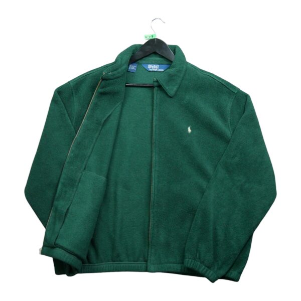 Veste polaires homme manches longues vert Polo Ralph Lauren Col Harrington QWE0105