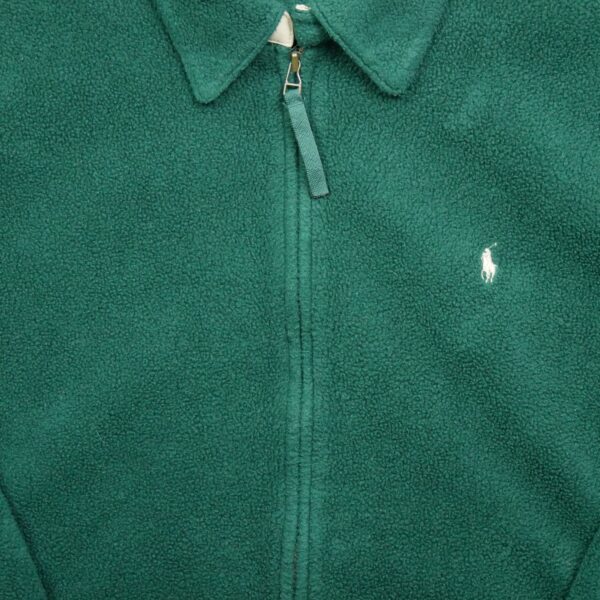 Veste polaires homme manches longues vert Polo Ralph Lauren Col Harrington QWE0105