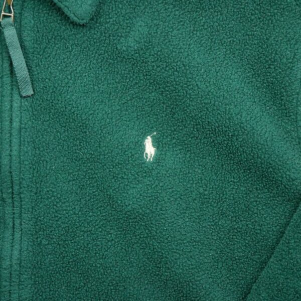 Veste polaires homme manches longues vert Polo Ralph Lauren Col Harrington QWE0105