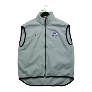 Veste polaires homme sans manches gris Nike Col Montant Equipe Colorado Avalanche QWE0335