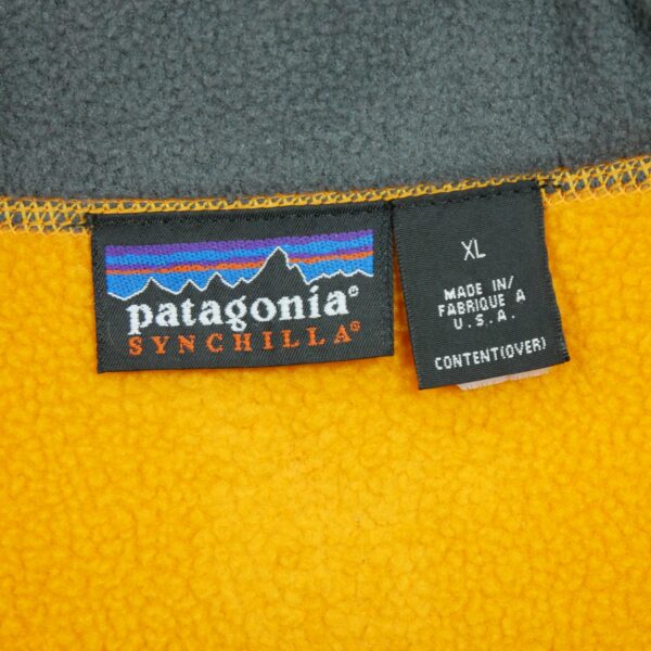 Veste polaires homme sans manches orange Patagonia Col Montant QWE1248