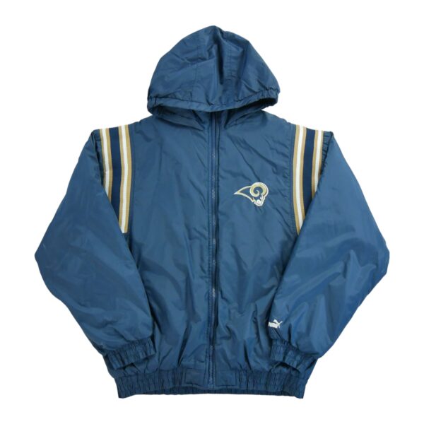 Blouson enfant manches longues marine Puma Col Montant Equipe Los Angeles Rams QWE2184