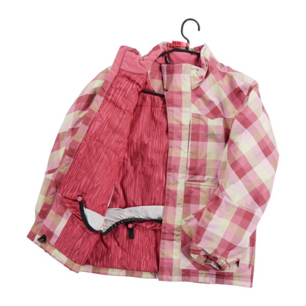 Blouson enfant manches longues rose Patagonia Motif a carreaux Col Montant QWE2275