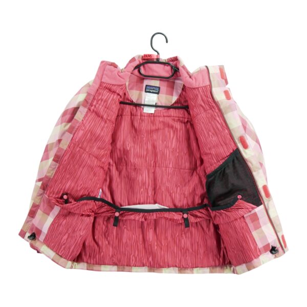 Blouson enfant manches longues rose Patagonia Motif a carreaux Col Montant QWE2275