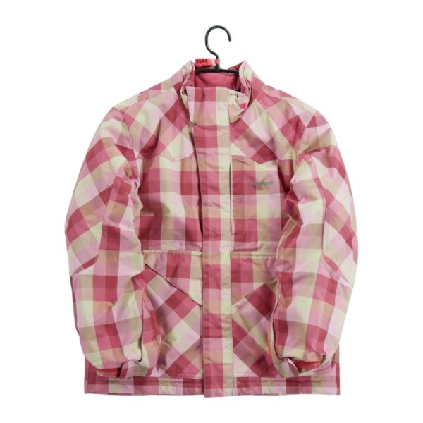 Blouson enfant manches longues rose Patagonia Motif a carreaux Col Montant QWE2275