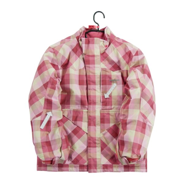 Blouson enfant manches longues rose Patagonia Motif a carreaux Col Montant QWE2275