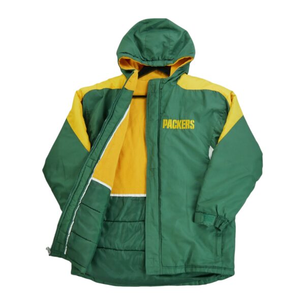 Blouson enfant manches longues vert NFL Team Apparel Col Montant Equipe Green Bay Packers QWE1536