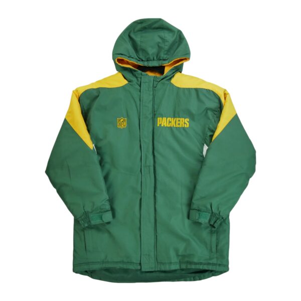 Blouson enfant manches longues vert NFL Team Apparel Col Montant Equipe Green Bay Packers QWE1536