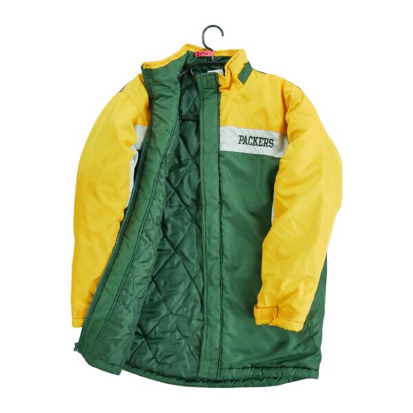 Blouson enfant manches longues vert NFL Team Apparel Col Montant Equipe Green Bay Packers QWE2030