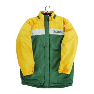 Blouson enfant manches longues vert NFL Team Apparel Col Montant Equipe Green Bay Packers QWE2030