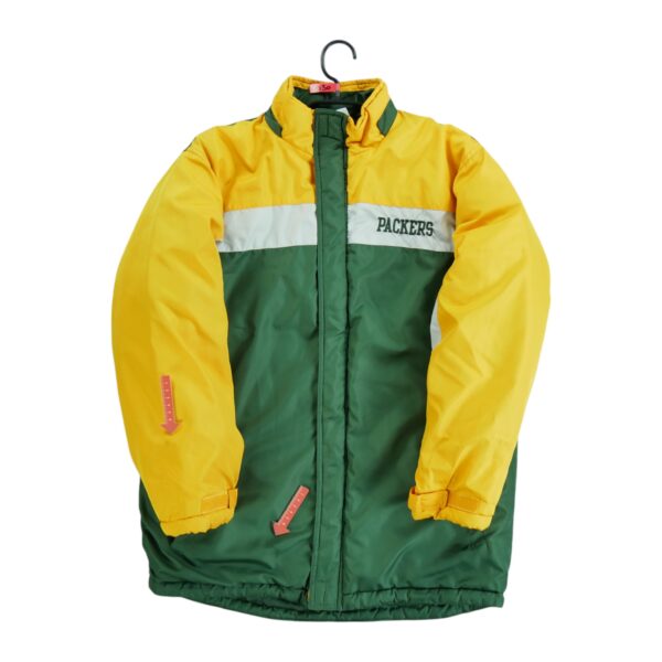 Blouson enfant manches longues vert NFL Team Apparel Col Montant Equipe Green Bay Packers QWE2030