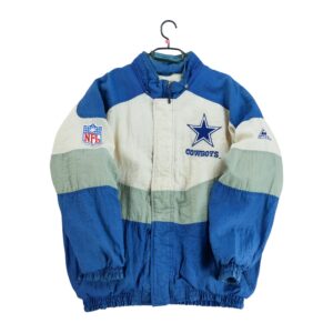 Blouson homme manches longues marine NFL Col Montant Equipe Dallas Cowboys QWE2316