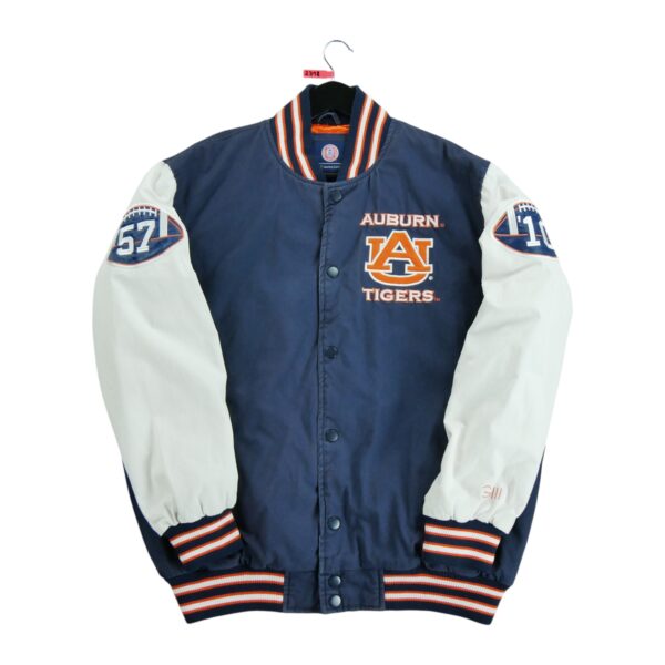 Blouson homme manches longues marine NFL Motif imprime Col Rond Equipe Auburn QWE2318