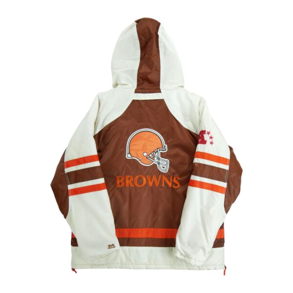 Blouson homme manches longues marron NFL Col Montant Equipe Cleveland Browns QWE2193