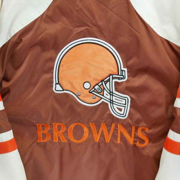 Blouson homme manches longues marron NFL Col Montant Equipe Cleveland Browns QWE2193